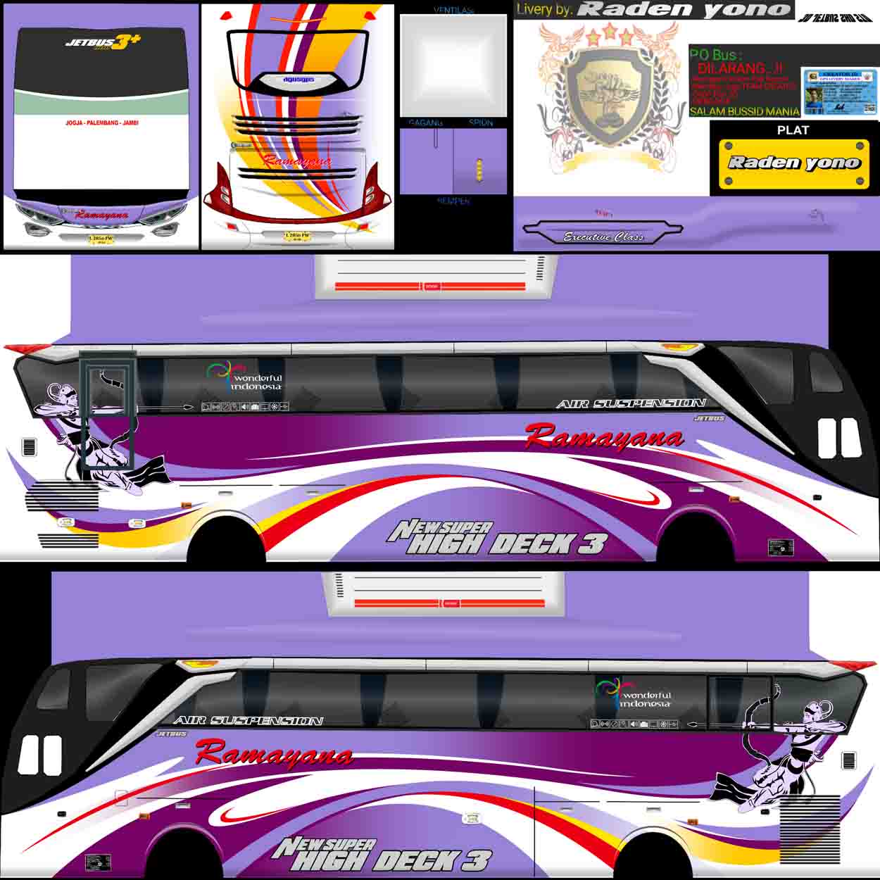 livery bus ramayana