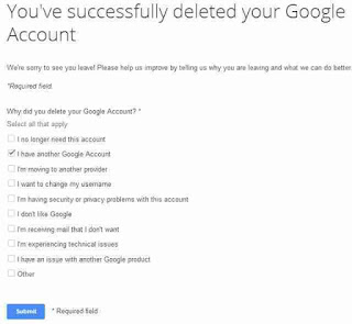Cara Menghapus Akun Google Permanen