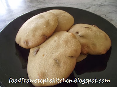 Plate of chewy gluten free choc chip cookies - Steph's Kitchen
