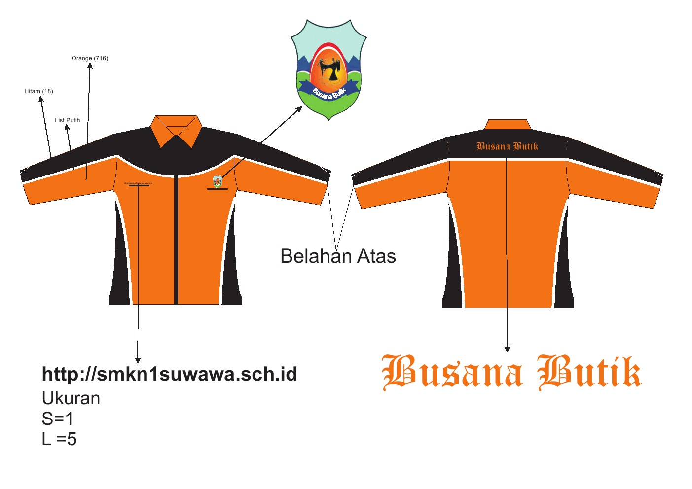  Desain  Kemeja SMKN 1 Suwawa Ganti Seragam