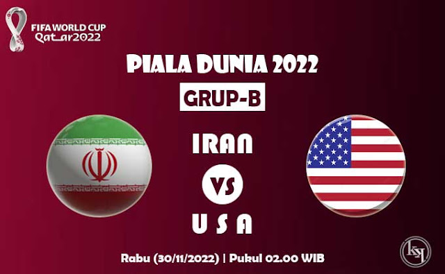 Nonton Live Piala Dunia Iran vs Amerika Serikat 2022