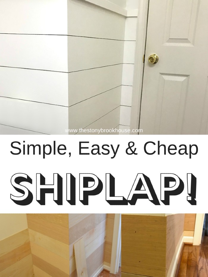 Simple, Easy & Cheap Shiplap