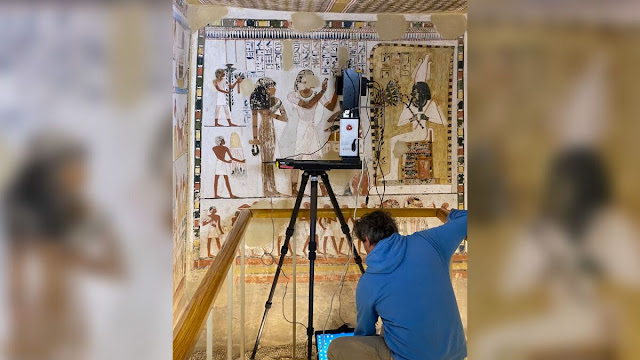 Αναδεικνύοντας αυτές τις κρυφές λεπτομέρειες μέσω μιας ανάλυσης που γίνεται επί τόπου, ο Martinez και οι συνεργάτες του θέλουν να αμφισβητήσουν τις παραδοσιακά καθιερωμένες υποθέσεις για την αιγυπτιακή τέχνη.  [Credit: Theban Tombs Project (LAMS MAFTO CNRS - CA Uliège)]