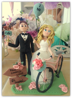 Figurina tort bicicleta