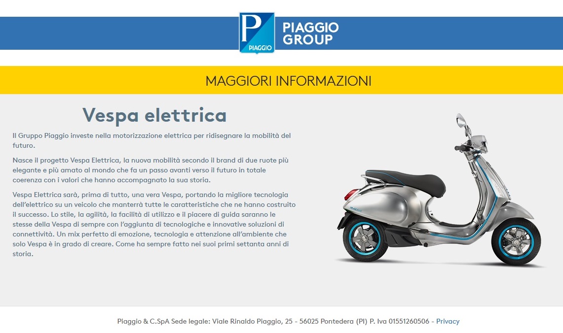 イタリアニュース Italianews イタリア 電気ベスパが世界を変える