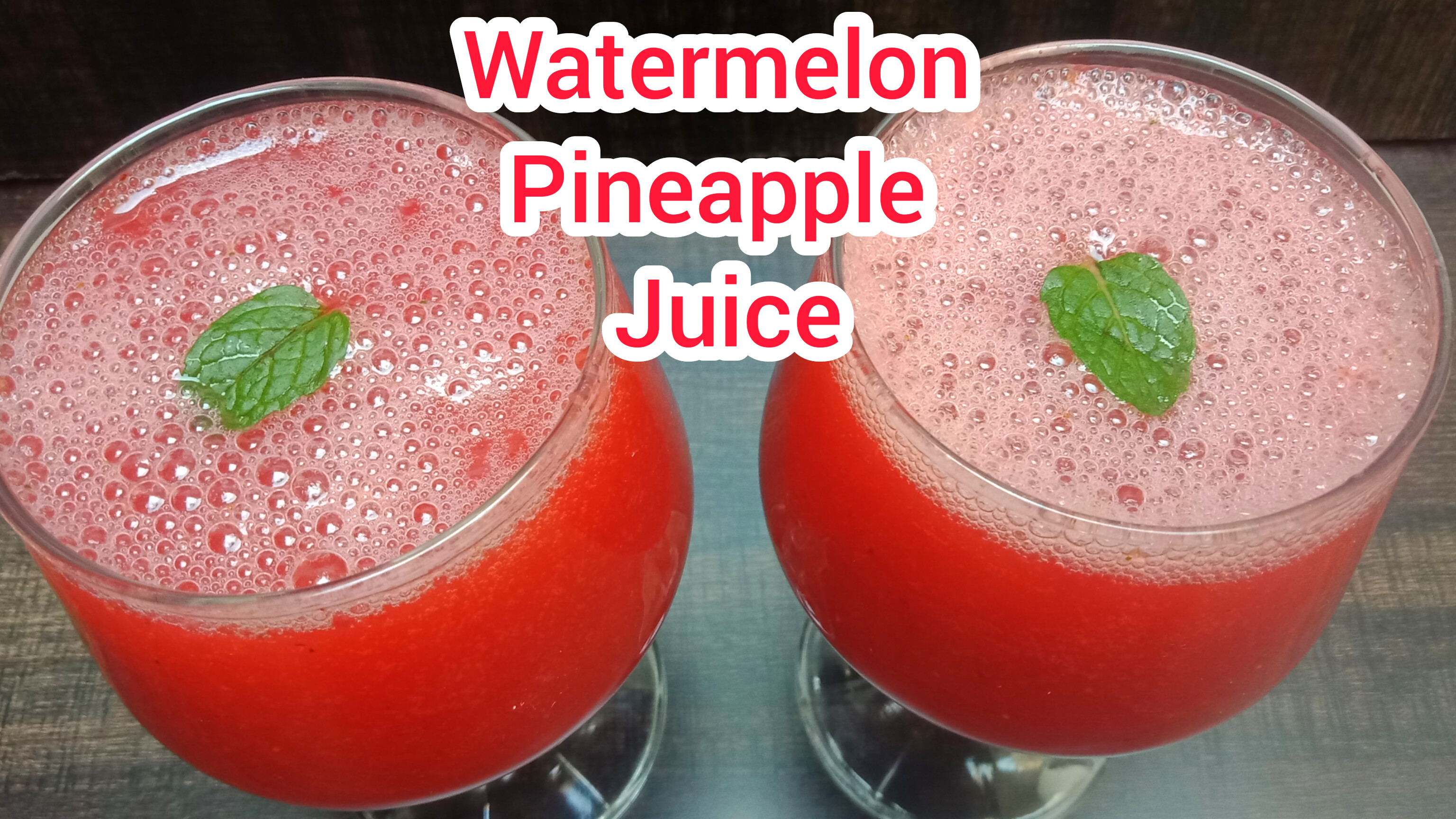 Watermelon and pineapple juice recipe