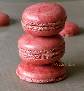 Macaron ganache myrtille