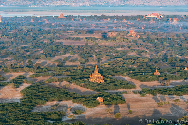 Plaine de Bagan en ballon - Myanmar - Birmanie