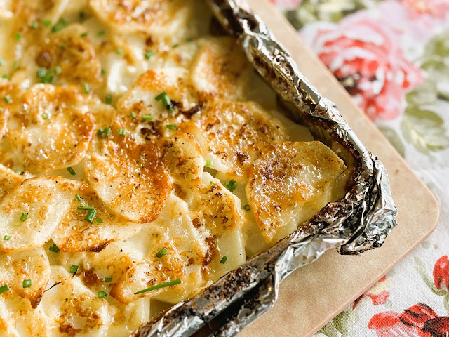 Sheet Pan Au Gratin Potatoes