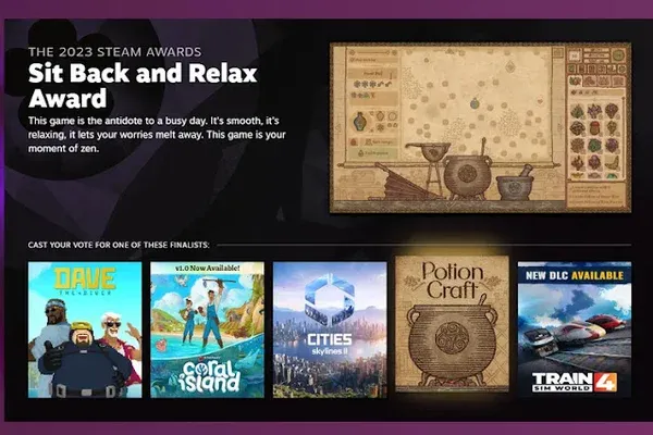 Daftar Finalis The Steam Awards 2023 dalam Kategori Sit Back and Relax