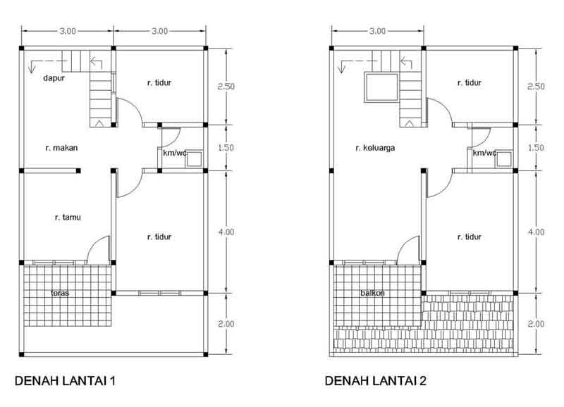 Ragam Denah Rumah  KPR  Type 21 Perubahan Blog Interior 