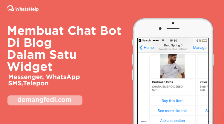 Membuat Chat WhatsApp  di Blog