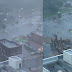 New Orleans, August 29, an entire building has just collapsed. These pictures were taken less than 2 hours apart, the first at 5pm and the other at 6:50pm.