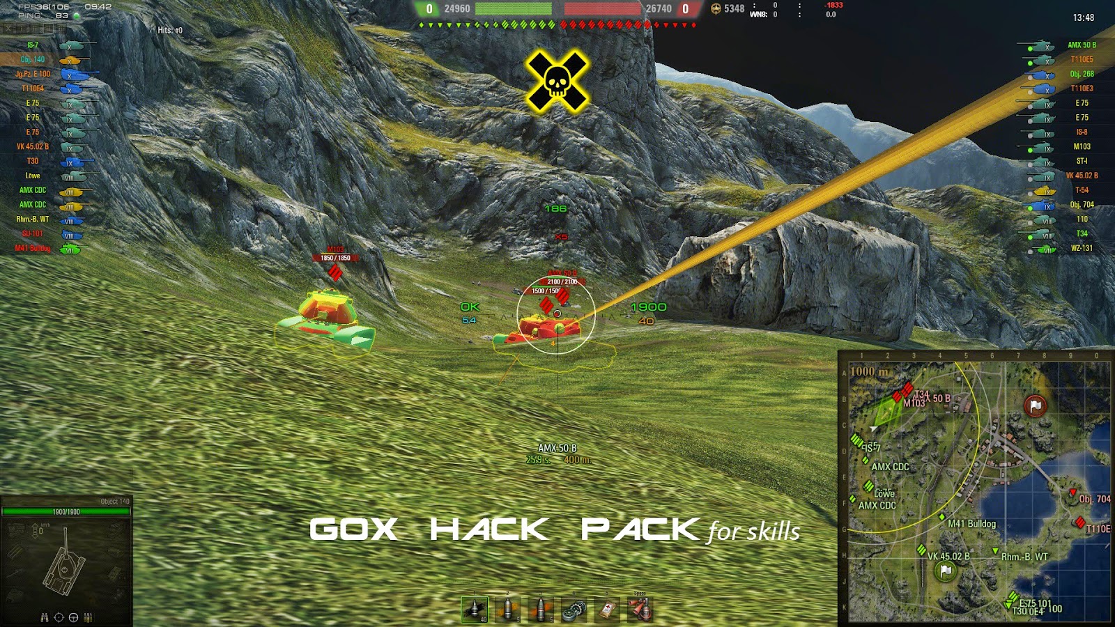 Mods World of Tanks: Hack Pack Gox (v0.13) 9.8 - 1600 x 900 jpeg 538kB