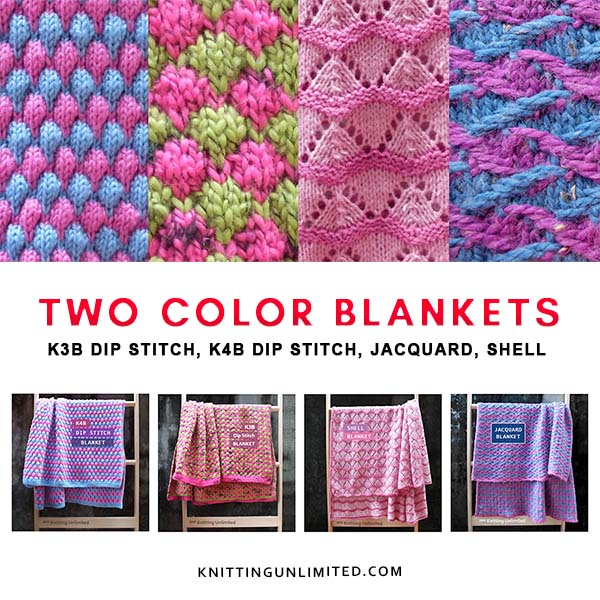 Colorful blankets. Free patterns