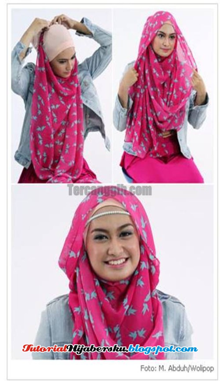 20  Tutorial Hijab Segi Empat Elzatta  Tren Fashion