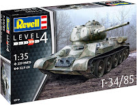 Revell 1/35 T-34/85 (03319) Color Guide & Paint Conversion Chart