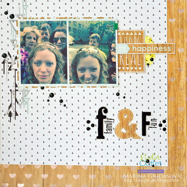 F&F @akonitt #layout #by_marina_gridasova #dcwv #mintylace #scrapbooking