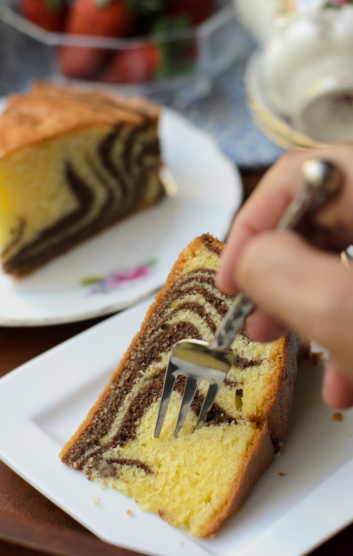 Duck Eggs Marble Cake