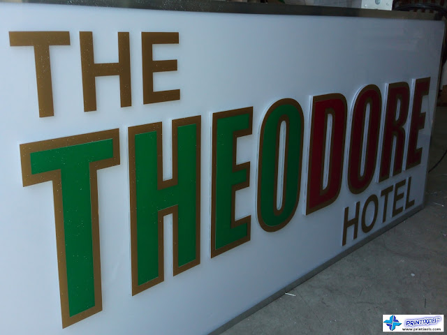 Double Face Built-Up Acrylic Signage for Theodore Hotel, Tagaytay City