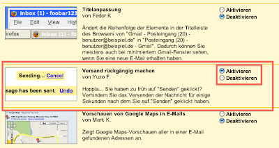 Google Mail E-Mail versenden rückgängig machen