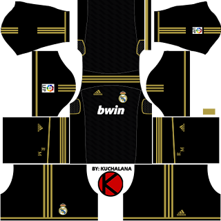  for your dream team in Dream League Soccer  Baru!!! Real Madrid Kits 2011/2012 - Dream League Soccer