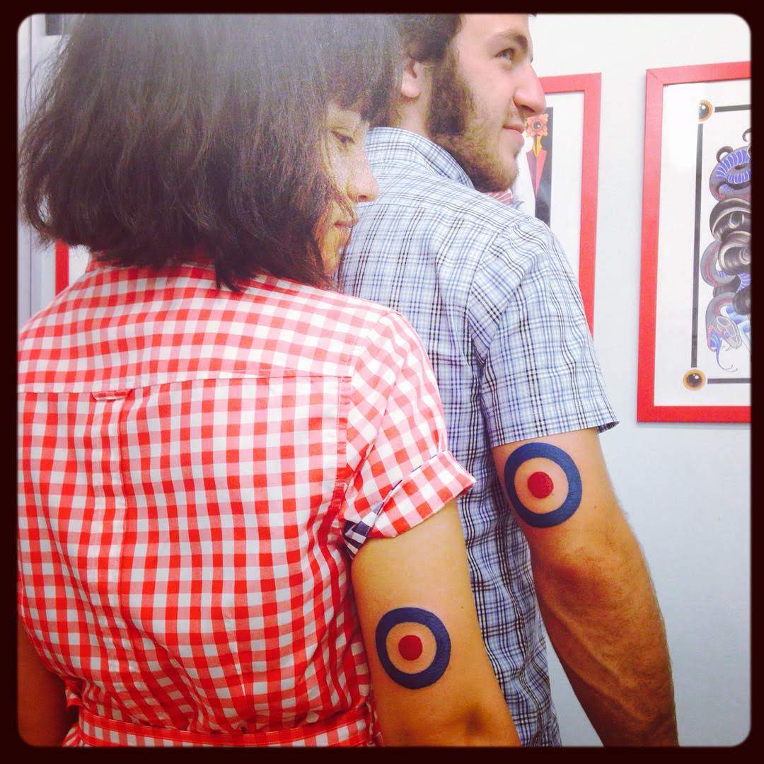 Couple Bullseye Tattoo