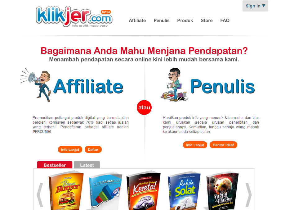 Cara Beli Ebook Panduan Terbaik Dengan Harga Murah, Cara Daftar klikjer