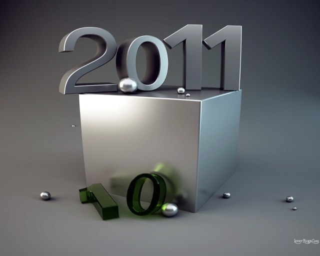 wallpaper 2011 new year. 3D New Year Wallpaper 2011