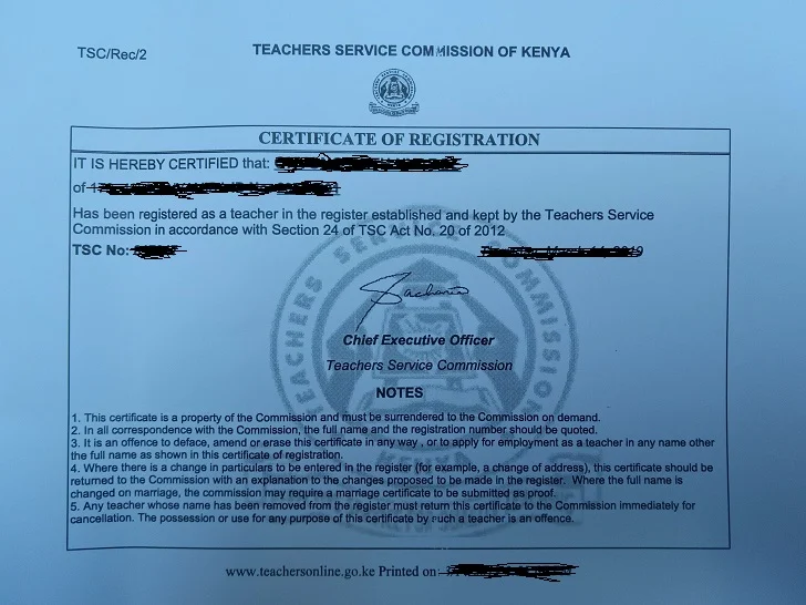 How to Apply for TSC Number Online (Teacher Registration Certificate)