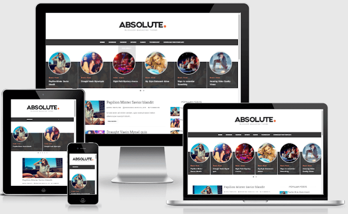 Absolute - Responsive Modern Blogger Template