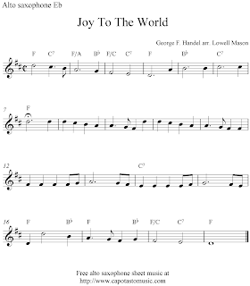Free Printable Sheet Music: Joy To The World, free 