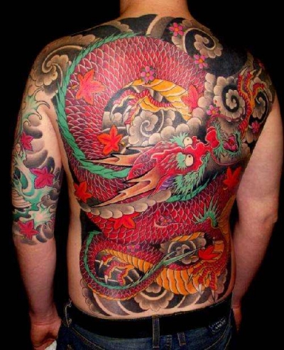 full back tattoo design gallery