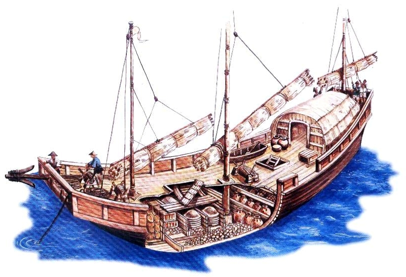 Pandanan Shipwreck ship drawing