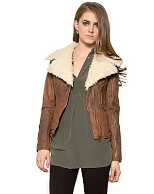 BB Dakota Hunter Leather & Faux-Shearling Jacket