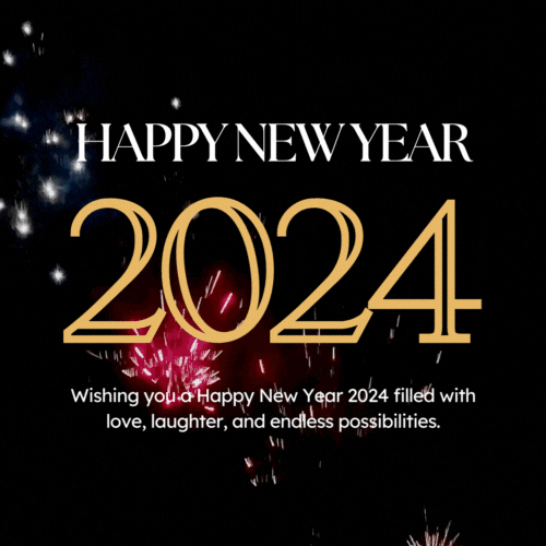 Happy New Year 2024 (Animated gif)