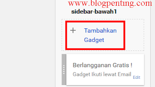 Tambahkan Gadget