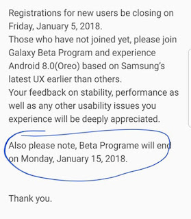 Samsung Galaxy S8 Oreo Update news