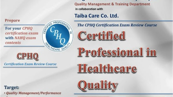 Professional Certification - Certified Professional In Healthcare Quality