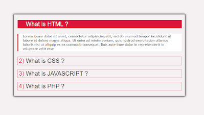 How to create Accordion in HTML CSS and JAVASCRIPT | How to create faq with html css and javascript