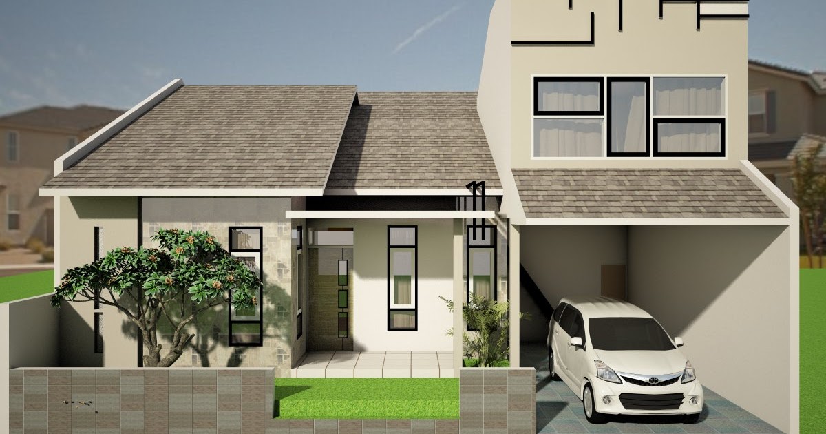Download Gambar  3D  Rumah  Minimalis 1 Lantai  Belajar Berbagi