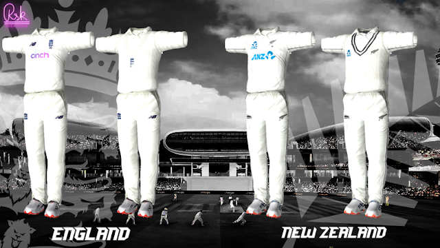 New Zealand Tour of England 2021 Test Kits for EA Cricket 07