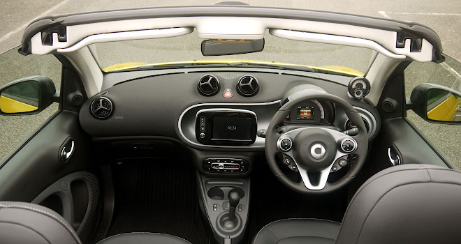 Smart ForTwo Cabrio drivers view