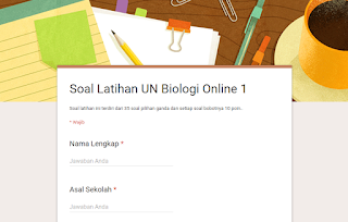 soal latihan UN Biologi SMA