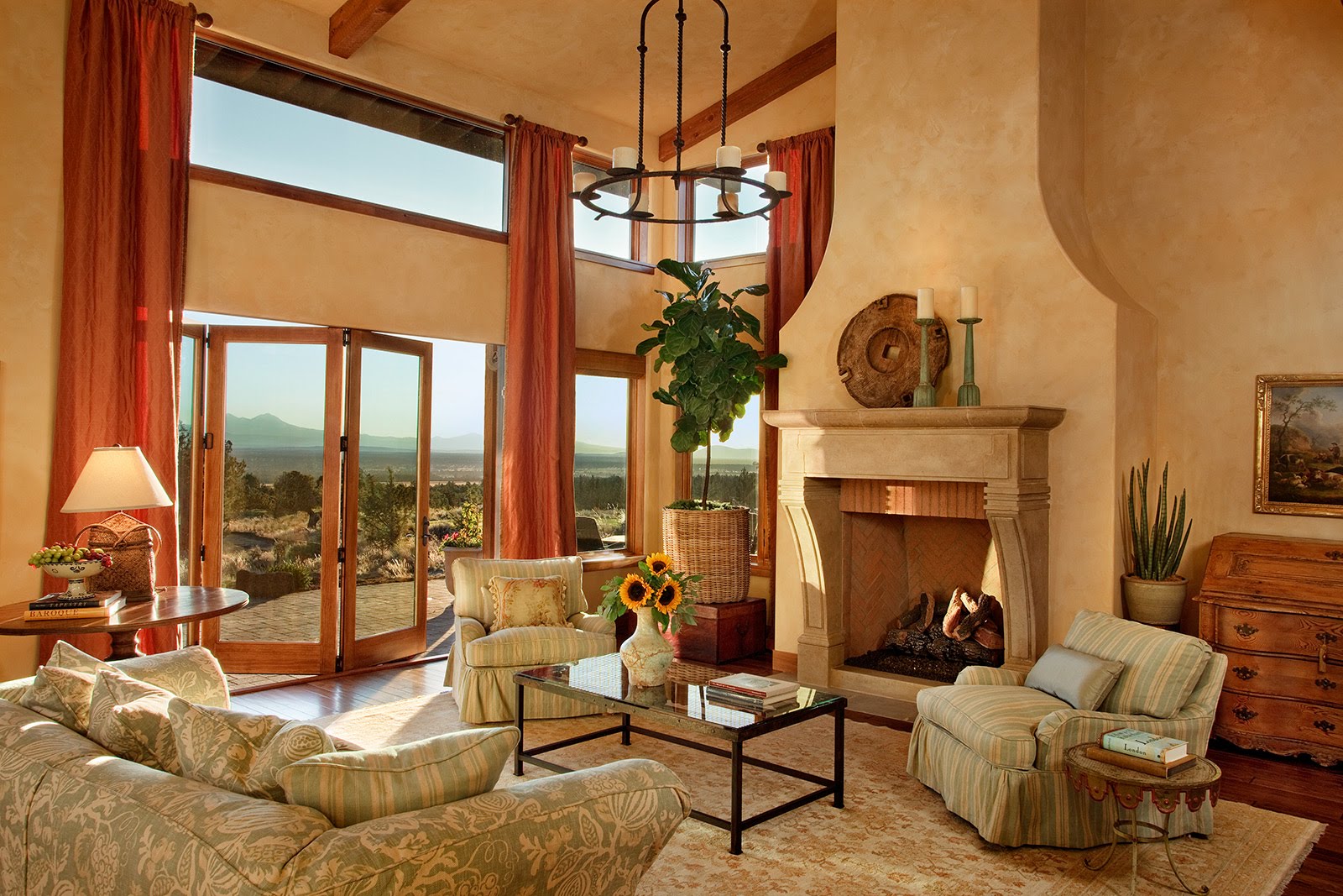 Tuscan Living Room Interior Design Ideas