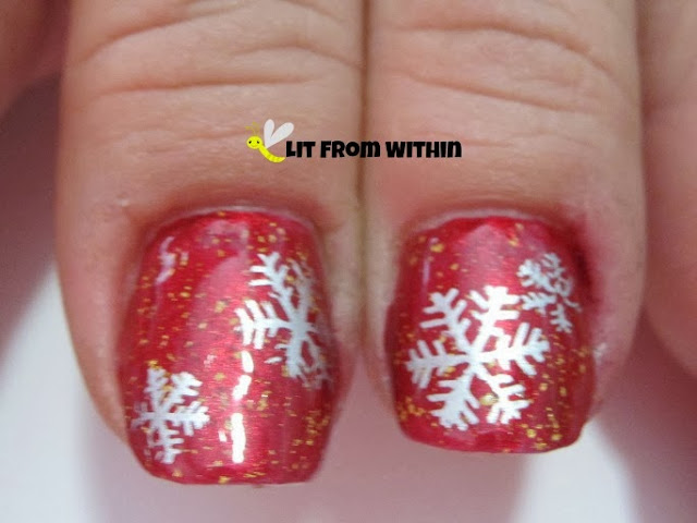 She also wanted some stamped snowflakes