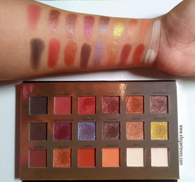 Focallure 18 shades Full Function Palette Twilight Review, Swatches