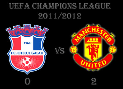 Otelul Galati vs Manchester United Results of champions league group stage C