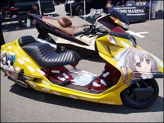 Customized scooters @ auto world show