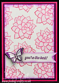 Nature's Perfection You're The Best Coloured Card. Love these free stamp sets.  Check them out here